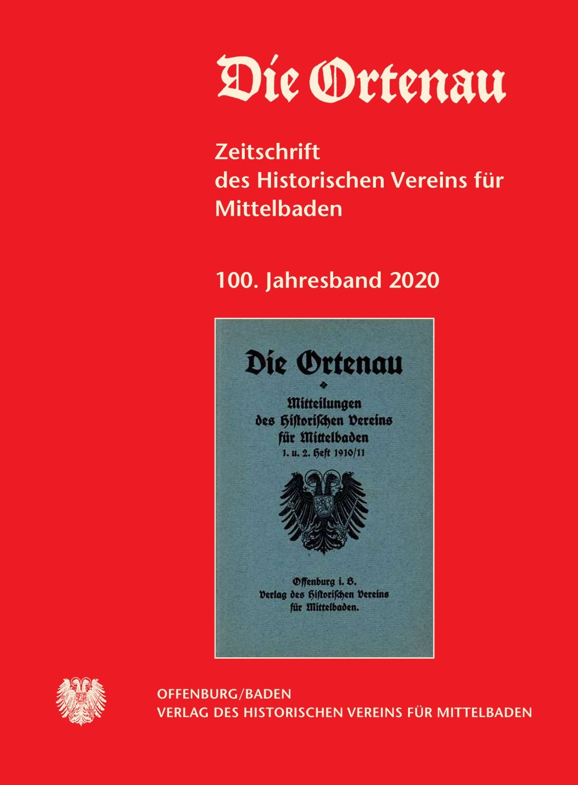 Das Bild zeigt das Cover der Zeitschrift Die Ortenau 100