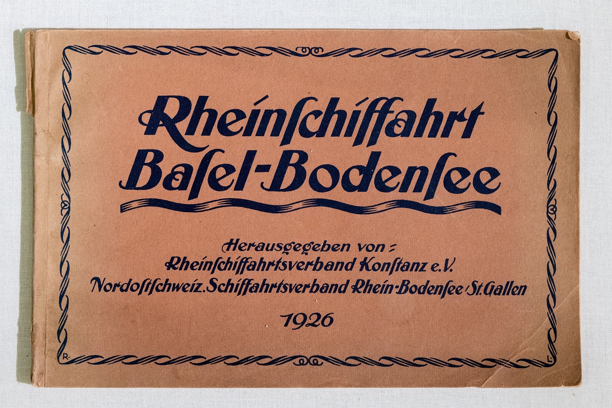 Einband, Rheinschifffahrt Basel – Bodensee, 1926. 