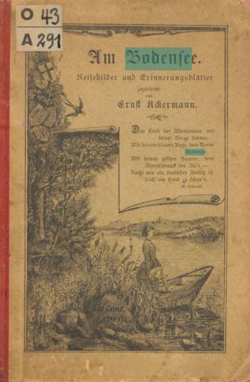 Cover "Am Bodensee – Reisebilder und Erinnerungsblätter"