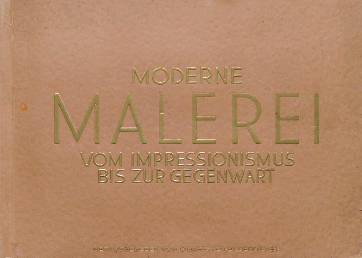 Einband des Sammelbildalbums „Moderne Malerei – Vom Impressionismus bis zur Gegenwart“.