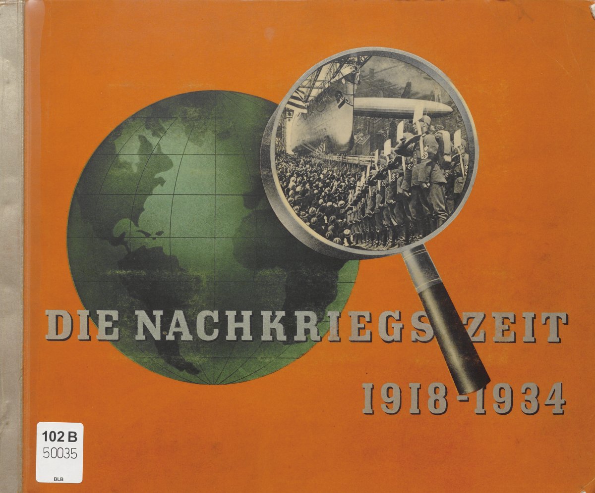 Einband des Sammelbildalbums „Die Nachkriegszeit 1918 – 1934“.