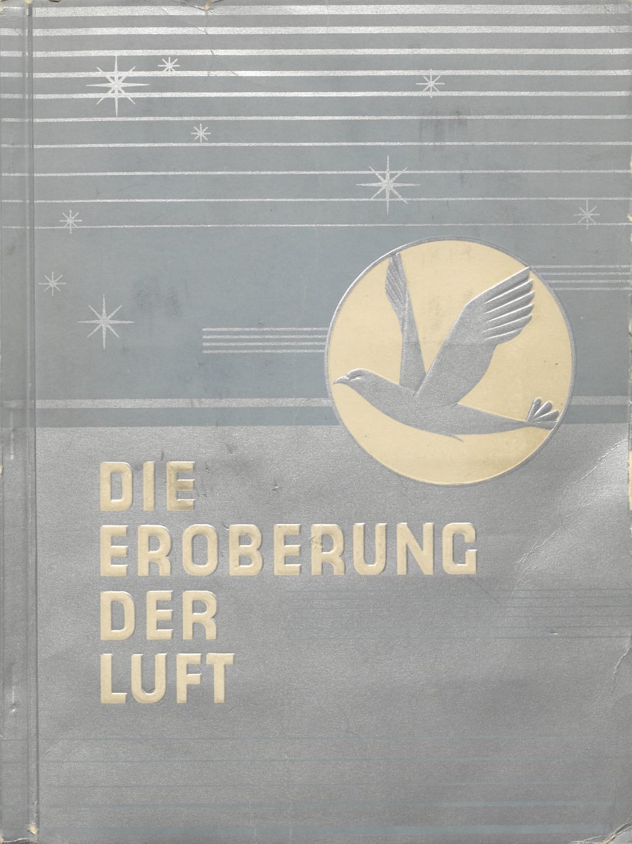 Einband des Sammelbildalbums „Die Eroberung der Luft“.